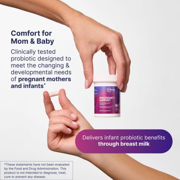 Etiqueta de probióticos prenatales Microbiome Labs