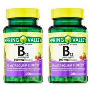 Microloxengos vitamina B12 500 mcg Spring Valley paquete 2