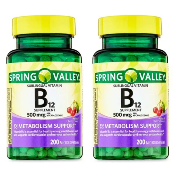 Microloxengos vitamina B12 500 mcg Spring Valley paquete 2