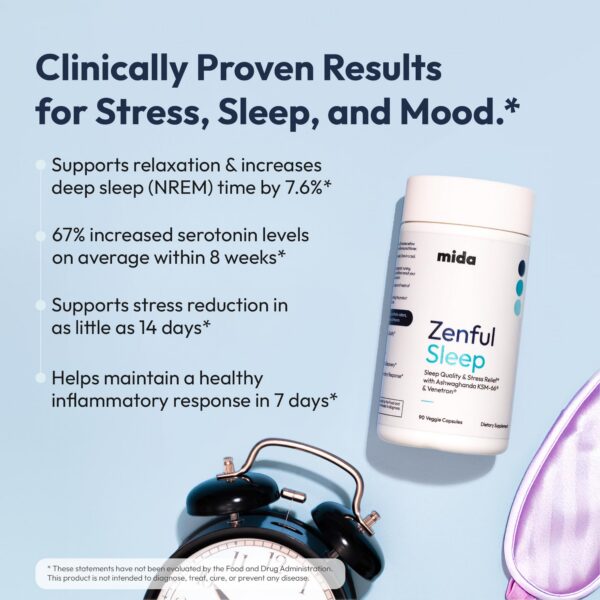 Mida Health suplemento para mejorar descanso y manejo estrés