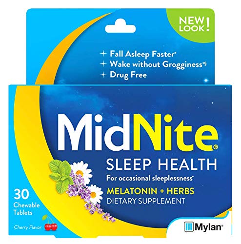 MidNite caja suplemento natural para dormir 30 tabletas