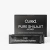 Frasco de miel pura Shilajit Cured vista frontal