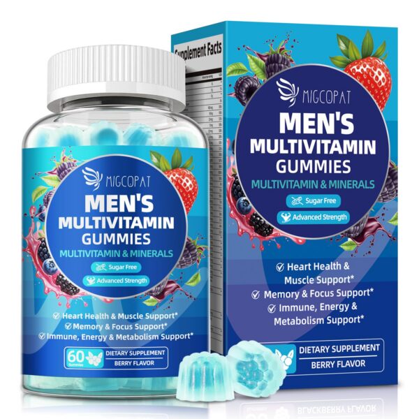 Frontal de envase Migcopat multivitamínico para hombres