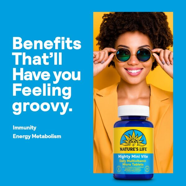 Mighty Mini Vite Nature's Life abierto