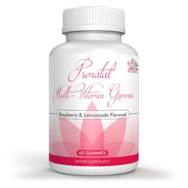 Frente del envase Mila Miamor Gomitas Prenatales Multivitamínicas Frambuesa-Limón