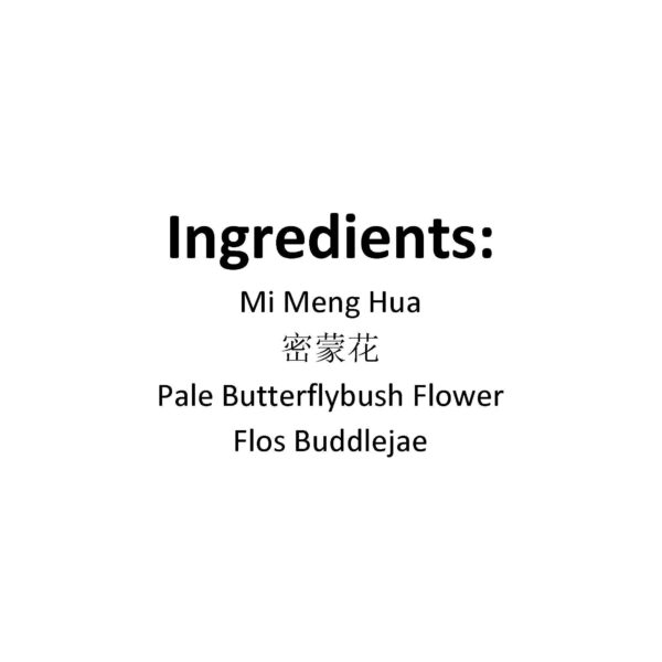 Version 1.0.0 Etiqueta Mimenghua 密蒙花 100 gramos