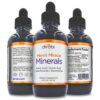 Frente de Mimi's Miracle Minerals con líquido fúlvico-húmico