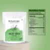 Minature aloe vera polvo natural hojas frescas