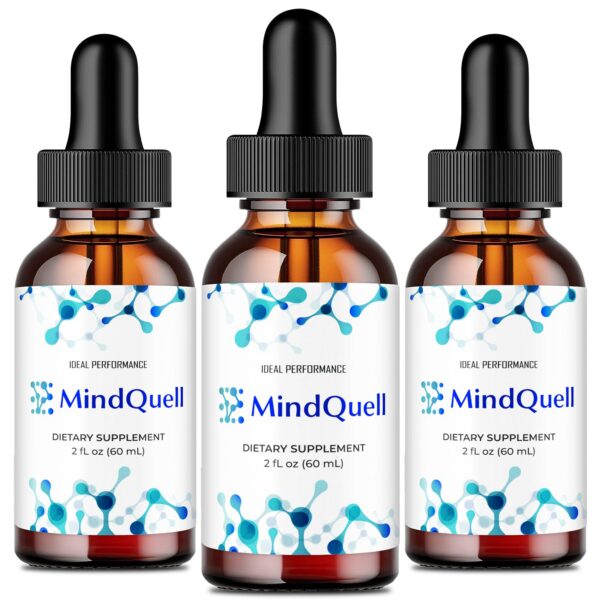 Mind Quell gotas suplemento mental líquido natural 3 pack