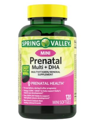 Mini multivitamínico prenatal dha sedlav 120 softgels suplemento
