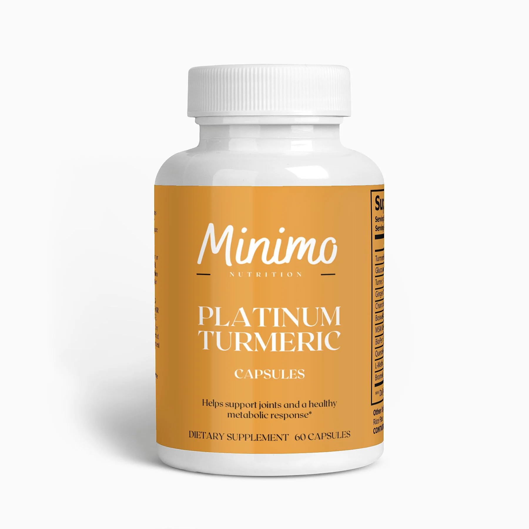 Minimo Nutrition Turmeric with Ginger and BioPerine