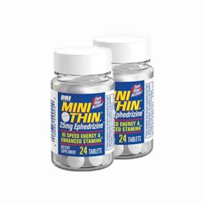MiniThin pastillas energéticas doble acción paquete 24ct
