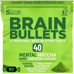 Mint Matcha Brain Bullet suplemento Caffeine Bullet 3 bolsas