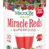 Suplemento Miracle Reds polvo antioxidante rojo MacroLife Naturals
