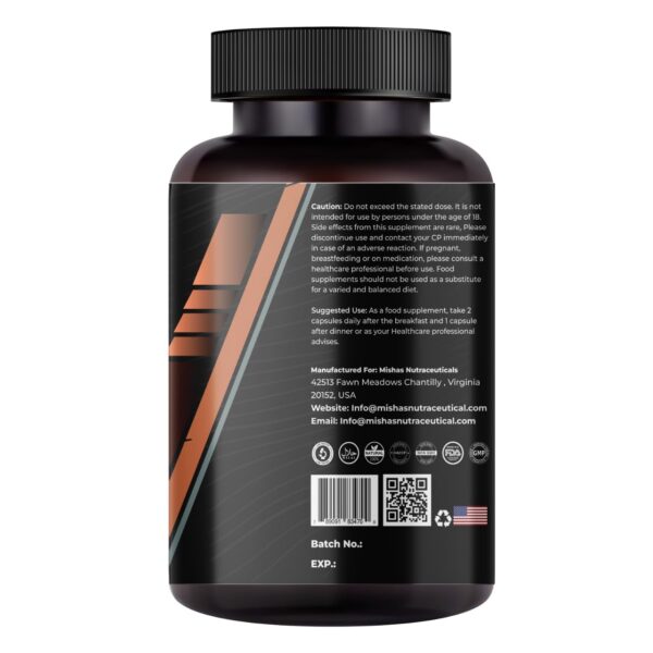 Mishas cápsulas vegetales para energía y equilibrio natural diaria