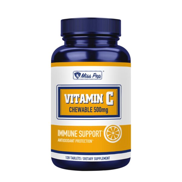 Frasco de tabletas masticables Miss Pep Vitamina C