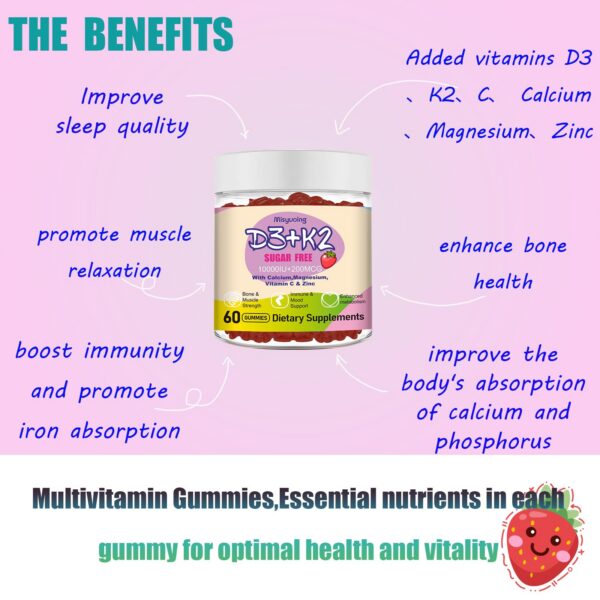 Etiqueta de gomitas D3 K2