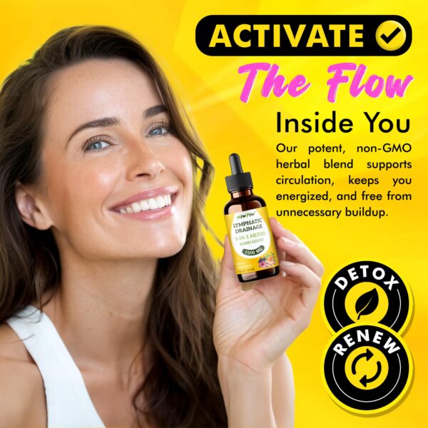 Miw Piw gota sobre mano para drenaje linfático y detox