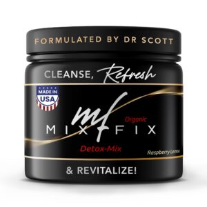 Version 1.0.0 Envase de Mix-Fix Detox Powder con etiqueta