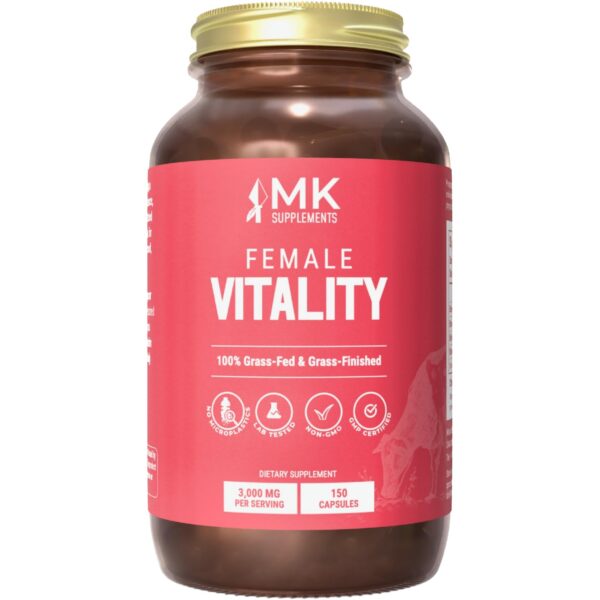 Frasco de Female Vitality MK Supplements