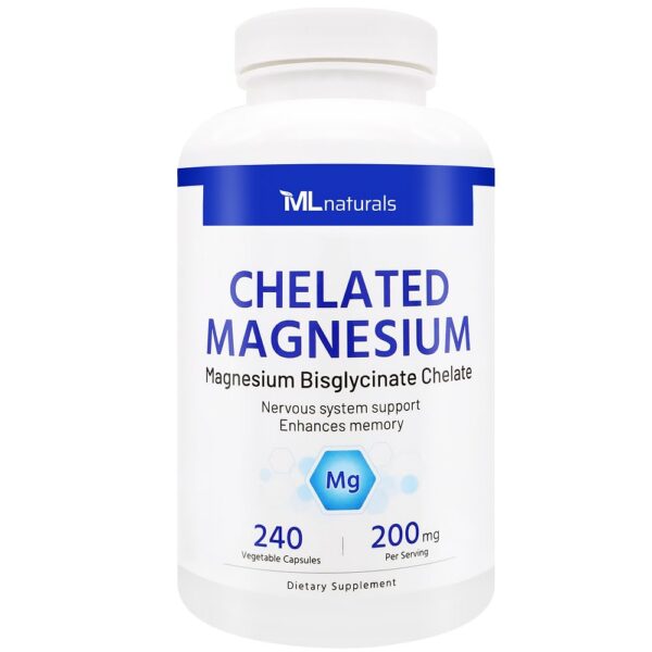 Version 1.0.0 ML Naturals Magnesio Quelado frasco 240 cápsulas