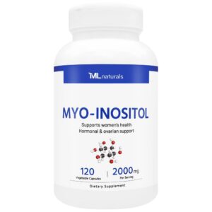 ML Naturals Mio-Inositol 2000 mg botella cápsulas vegetales