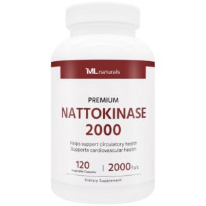 Version 1.0.0 Nattokinase ML Naturals frasco
