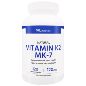 Version 1.0.0 Packaging frontal de ML Naturals Vitamina K2 MK-7 natural