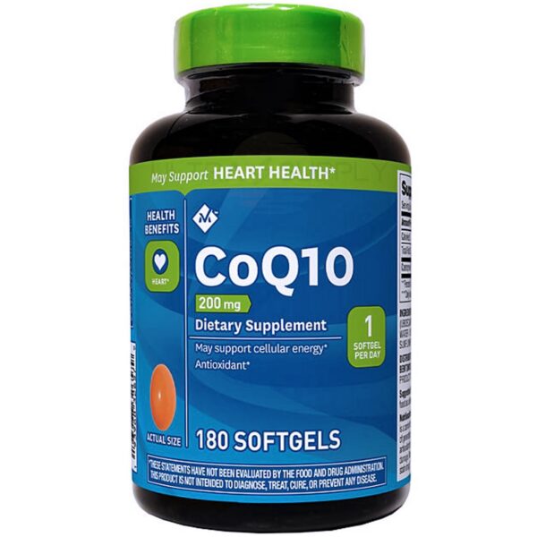 MM CoQ10 200 mg cápsula blanda etiqueta frontal