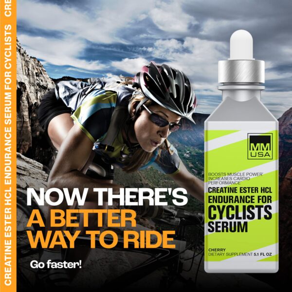 Botella de suero de creatina MMUSA color cereza