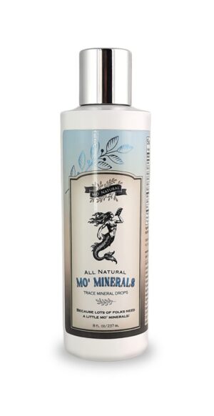 Frente del producto Mo' Minerals Gotas de Minerales