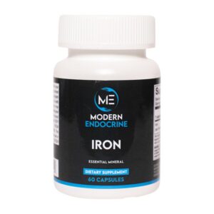 Frasco de Modern Endocrine Hierro 29 mg bisglicinato