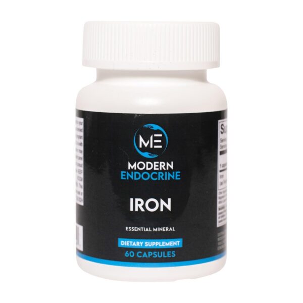 Frasco de Modern Endocrine Hierro 29 mg bisglicinato