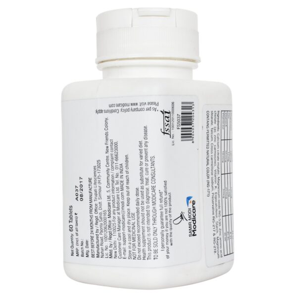 Frasco y cápsulas ModiCare Well Calcium Complex