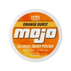 Mojo Bolsas de energía sobre fondo naranja