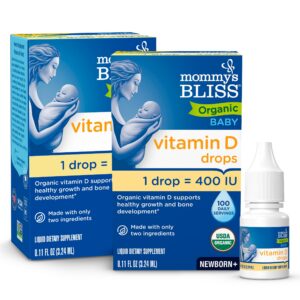 Gotas de vitamina D para bebés Mommy's Bliss frasco