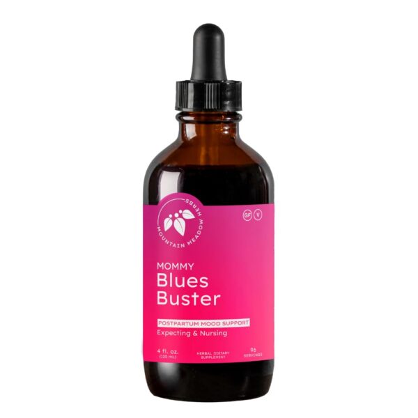 Frasco Mommy Blues Buster suplemento herbal para madres