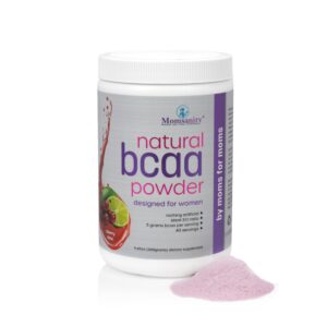 Envase Momsanity BCAA para mujeres frente