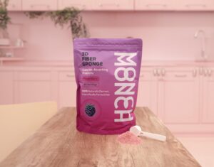 Version 1.0.0 Esponja de fibra Monch Monch morada para absorción de calorías