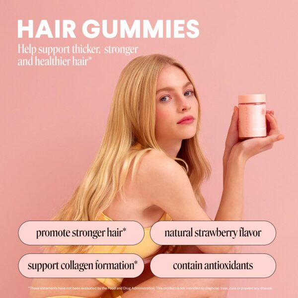 MONDAY Haircare vitaminas gomitas sabor fresa