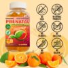 Gomitas prenatales de color naranja