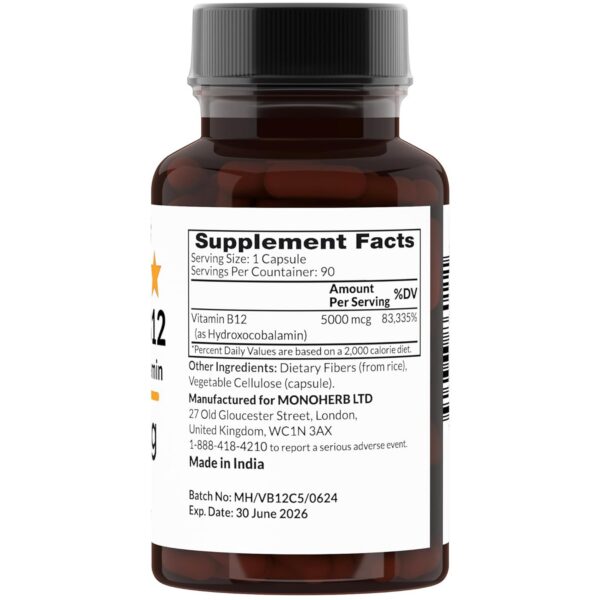 Frente de cápsulas MONOHERB Hydroxo B12