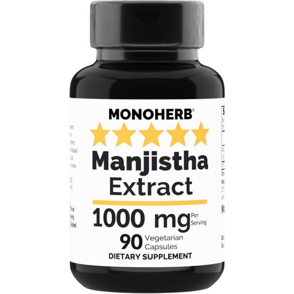 MONOHERB Manjistha 1000 mg frasco