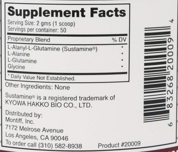 Etiqueta del Montiff Amino Starter