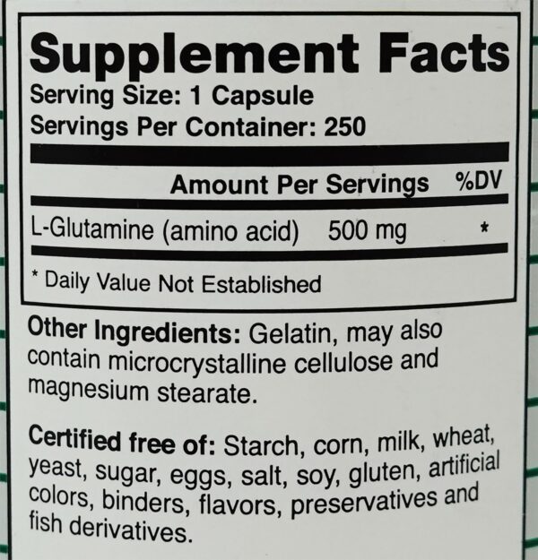 Etiqueta de Montiff L-Glutamine