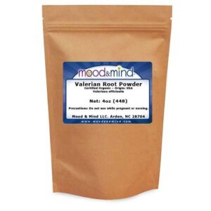 Mood & Mind polvo raíz valeriana orgánica 4oz