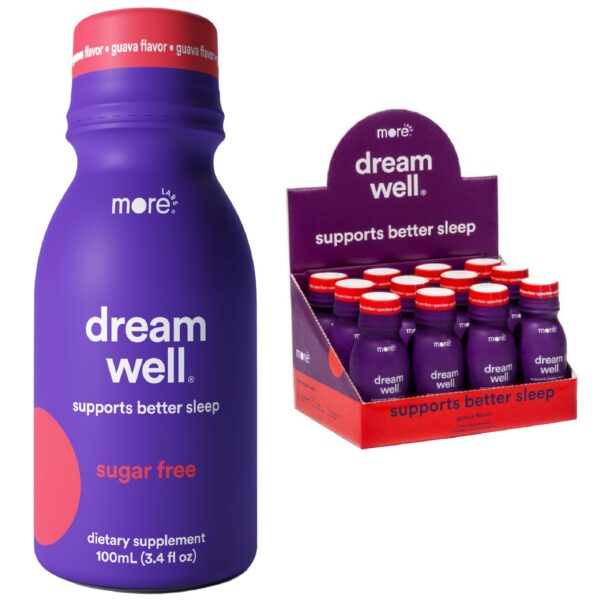 Version 1.0.0 More Labs Dream Well bebida para dormir con melatonina 5mg y 5htp