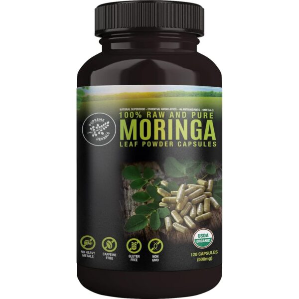 Cápsulas de moringa Supreme Herbals 500 mg