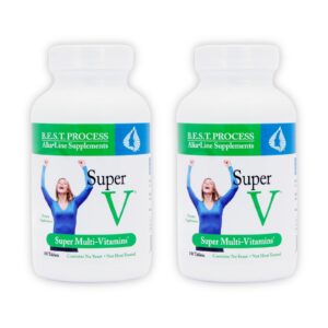 Version 1.0.0 Paquete doble Morter HealthSystem SuperV multivitamínico alkaline 75 cápsulas