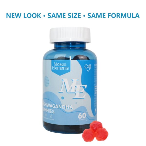 Gomitas Ashwagandha MOSEA en frasco